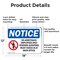 Signmission No Admittance Employees Only OSHA Notice Sign, Aluminum, 18in W x 12in L, 2PK OS-2PACK-NS-A-1218-L-15983 - alternate 2